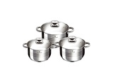 Berlinger Haus - 6-teiliges Topfset Gourmet Line - Silber