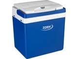 ZORN Z26 12/ 230V Kühlbox EEK: E (A - G) Thermoelektrisch 12 V, 230 V Blau-Weiß 25 l