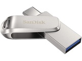 SanDisk, Sandisk Ultra Dual Drive Luxe - USB-Stick (64 GB, Silber)