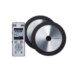 Olympus DM-720 Meet & Record Kit Large Digitales Diktiergerät Aufzeichnungsdauer (max.) 985 h Silber inkl. 2