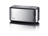 Severin AT 2509 - Toaster (Edelstahl gebürstet/Schwarz)