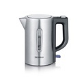 Severin WK 3647 Wasserkocher schnurlos, BPA-frei Edelstahl, Schwarz