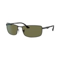 Ray-Ban RB3498 - 002-9A Pol. Black/Green 61-17
