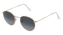 Ray-Ban RB3447 Herren-Sonnenbrille Vollrand Rund Metall-Gestell, gold