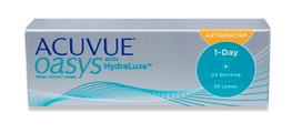 Acuvue Oasys 1-Day for Astigmatism (30er Packung) Tageslinsen (-0.5 dpt, Zyl. -0,75, Achse 100 ° & BC 8.5) mit UV-Schutz