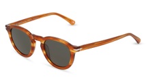 Botaniq 7017 Herren-Sonnenbrille Vollrand Panto Bio-Acetat-Gestell, Havanna