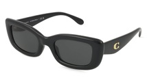 Coach 0HC8390U CR610 Damen-Sonnenbrille Vollrand Eckig Kunststoff-Gestell, schwarz