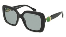 Swarovski SK6001 Damen-Sonnenbrille Vollrand Eckig Acetat-Gestell, schwarz