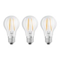 OSRAM LED-Lampe E27 Classic Fil. 840 7W klar 3er