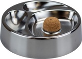 Pfeifenascher Chrome mit Kork und 2 Ablagen