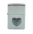 Zippo Chrome Heart High Polished