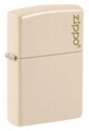 Zippo Flat Sand mit Logo
