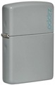Zippo Flat Grey mit Logo