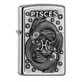 Neu Zippo Sternzeichen Fisch Emblem