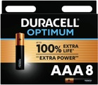 Duracell Batterien Optimum AAA/LR03 8 Stück