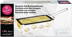 undefined, Raclette-Ofen Kerzen Edelweiss weiss
