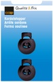Coop Kordelstopper Kugel schwarz 18 mm 2 Stk.
