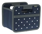Faltbox Mini Marine Blau Punkte
