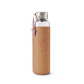 Glas Wasserflasche 0,6 Liter - almond