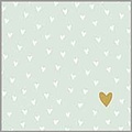Servietten Little Hearts pastel green