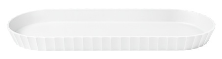 Tablett oval weiss
