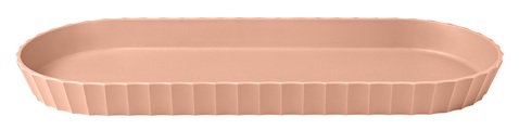 Tablett oval rosa