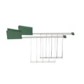 ALESSI, Plissé Toasterrack grün
