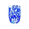 Wasserglas Murano blu