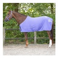 QHP, QHP Fleecedecke mit Ornament - Lila/Silber -