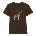 Hauptner Jagd Hirsch Lebensader T-Shirt - dunkelbraun