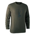 Deerhunter Logo Langarm-Shirt - Bark Green