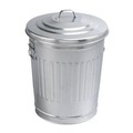 Guillouard Amerikanischer Abfalleimer Guillouard aus verzinktem Stahl