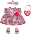 Baby Annabell Puppenkleidung »Deluxe Glamour, 43 cm«, (Set, 5 tlg.), mit glitzernden Pailetten