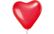 RICO Design, RICO DESIGN - Luftballon Herz Ø 30 cm, 12 Stück, Rot