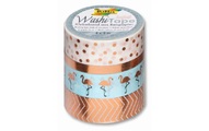 folia, Folia Washi Tape Hotfoil Gold Weiss Blau