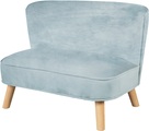 roba Kindersofa Samt, hellblau