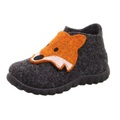 Superfit Klett-Hausschuhe HAPPY FOX in grau in Gr. 20