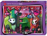 Striped Cows Puzzle - 1000 Teile