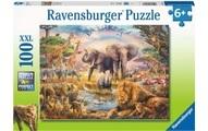 Ravensburger Kinderpuzzle - Afrikanische Savanne - 100 Teile Puzzle für Kinder ab 6 Jahren