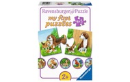 Tierfamilien auf dem Bauernhof (Kinderpuzzle)