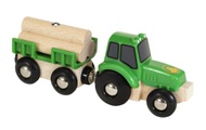 Brio ® WORLD Traktor mit Holz-Anhänger 33799