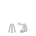 Amor Ohrstecker Damen Silber ONE SIZE