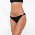 Bikini Unterteil, Slip Damen Schwarz XS