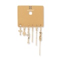 Ohrringe Damen Goldfarben ONE SIZE