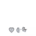 Ohrstecker Mit Stein Damen Weissgold ONE SIZE