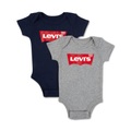 Duopack, Bodys, Kurzarm Unisex Grau 0-6M