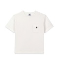 Petit Bateau, Rund-t-shirt Jungen Weiss 4A