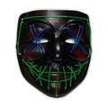 LED Maske Schwarz