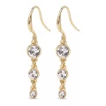 Pilgrim-Lucia Earrings, Gold/Crystal
