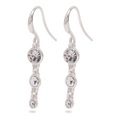 Pilgrim-Lucia Earrings, Silver/Crystal